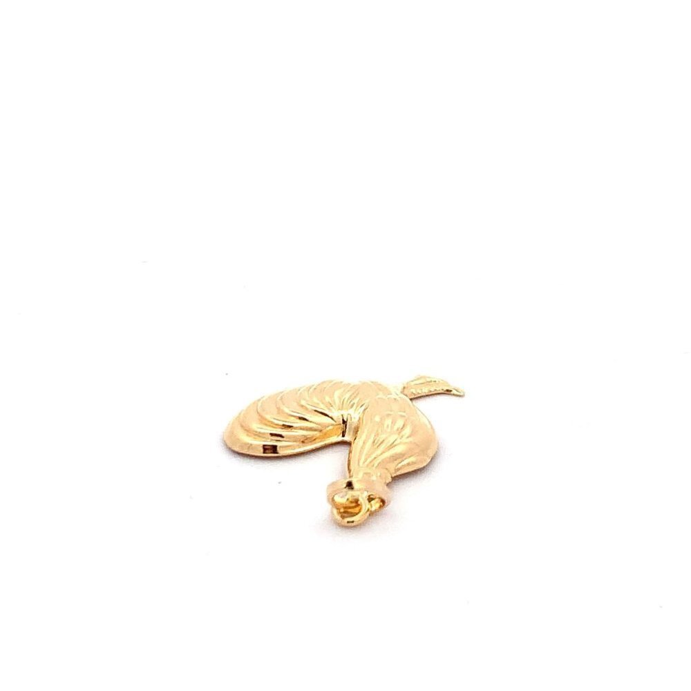 18K Yellow Gold Pendant Rooster Chicken 1.40 grams - Picture 3 of 13